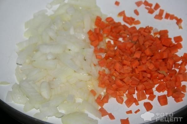 Рецепт: Суп овощной с фрикадельками - Курино-гречневые фрикадельки в сковородке