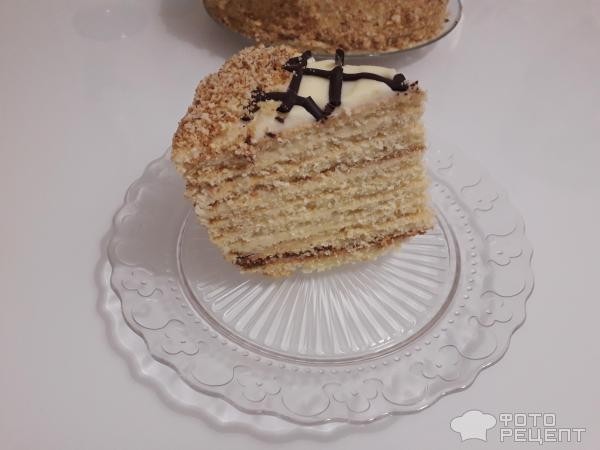 Рецепт: Творожный торт "Наполеон" - С заварным масляным кремом (без яиц).