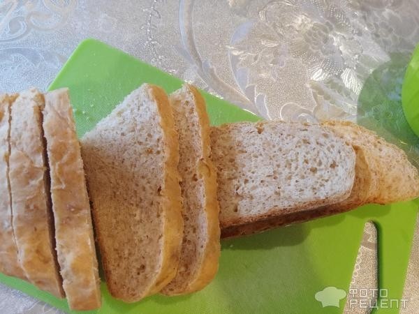 Рецепт: Хлеб пшенично-ржаной домашний - в духовке, молочно-отрубной