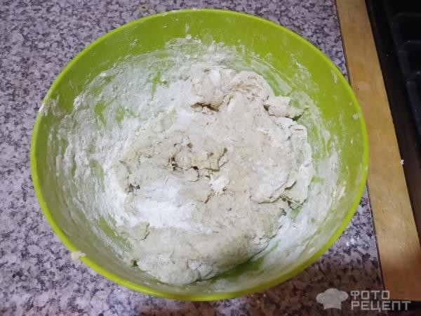Рецепт: Хлеб пшенично-ржаной домашний - в духовке, молочно-отрубной