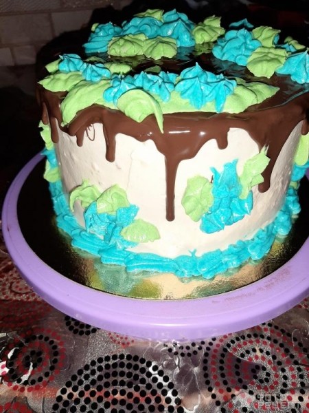 Рецепт: Бисквитный торт пломбир - По домашнему