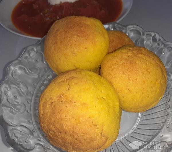 Рецепт: Печенье "Тыквенное" - Нежное и воздушное печенье из творога и тыквы, пышное, почти как булочки.