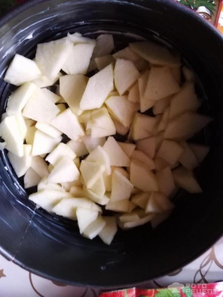 Рецепт: Бисквит "Шарлотка" - "из остатков"