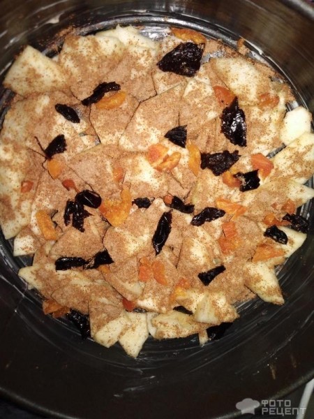 Рецепт: Бисквит "Шарлотка" - "из остатков"