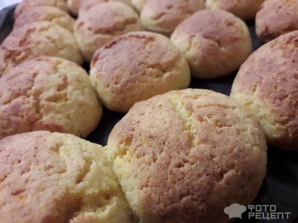 Рецепт: Печенье "Тыквенное" - Нежное и воздушное печенье из творога и тыквы, пышное, почти как булочки.