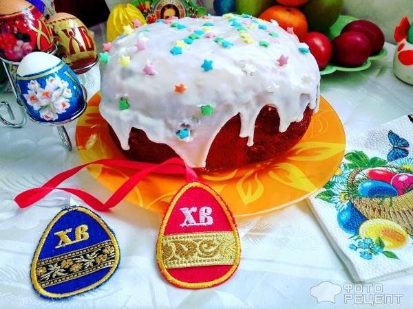 Рецепт: Пасхальный кекс - Лимонный с изюмом. В хлебопечке.