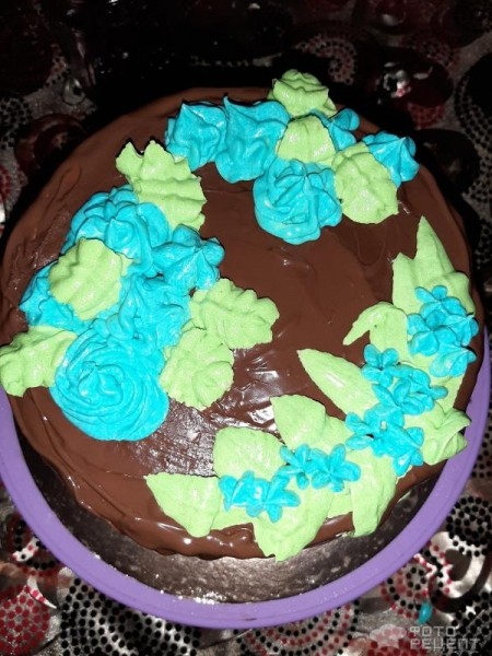 Рецепт: Бисквитный торт пломбир - По домашнему