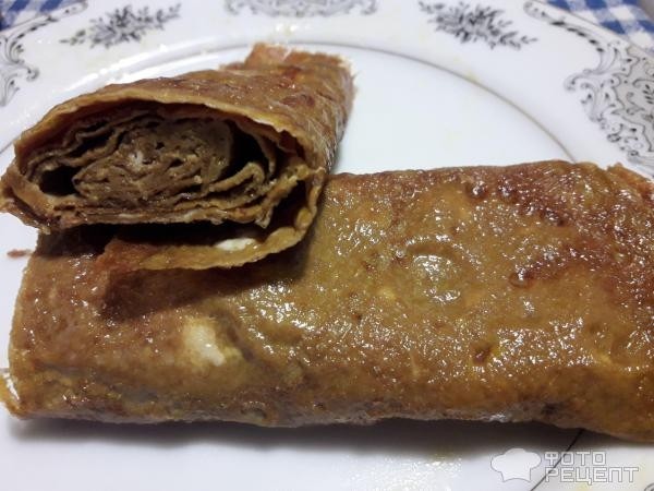 Рецепт: Омлет тамаго-яки - с соевым соусом