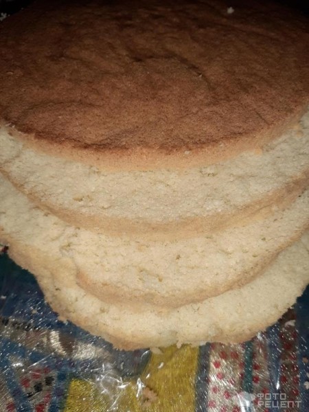 Рецепт: Бисквитный торт пломбир - По домашнему