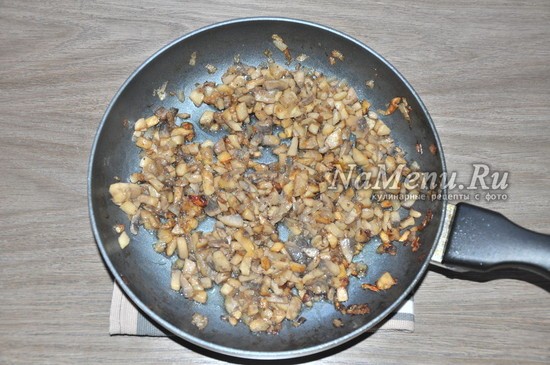 Картофельная запеканка с грибами и сыром на сковороде Картофельная запеканка с грибами и сыром на сковороде