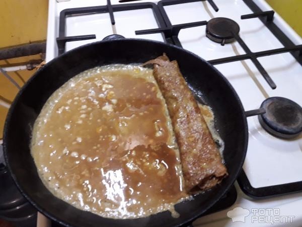 Рецепт: Омлет тамаго-яки - с соевым соусом