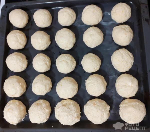 Рецепт: Печенье "Тыквенное" - Нежное и воздушное печенье из творога и тыквы, пышное, почти как булочки.