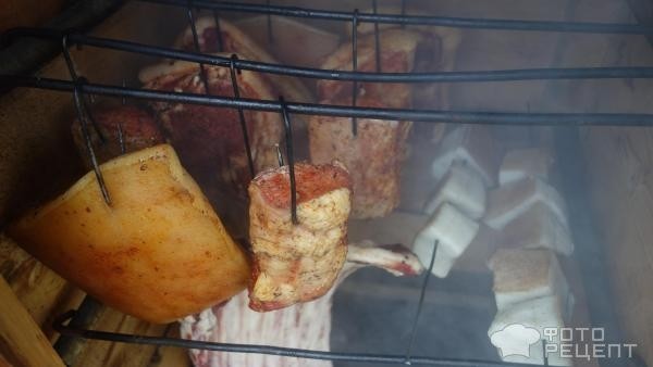 Рецепт: Карбонат варено-копченый - Домашний рецепт копчения