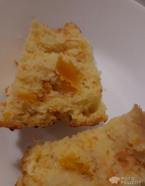 Рецепт: Тыквенно-морковный кекс - Полезный и ароматный кекс на кефире с овощной начинкой из моркови и тыквы