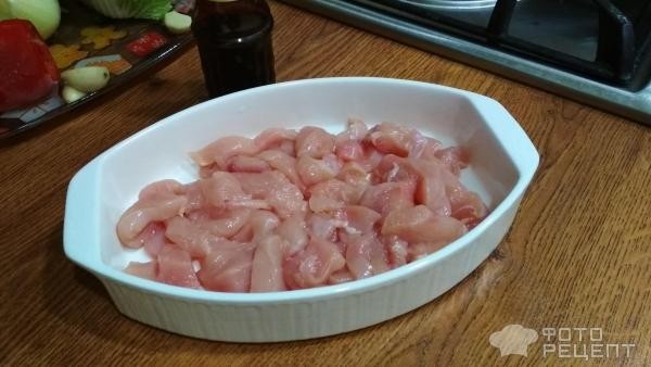 Рецепт: Куриное филе со стручковой фасолью - и другими овощами, вкусно, быстро,