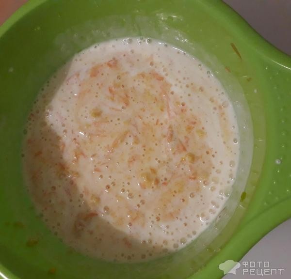 Рецепт: Тыквенно-морковный кекс - Полезный и ароматный кекс на кефире с овощной начинкой из моркови и тыквы