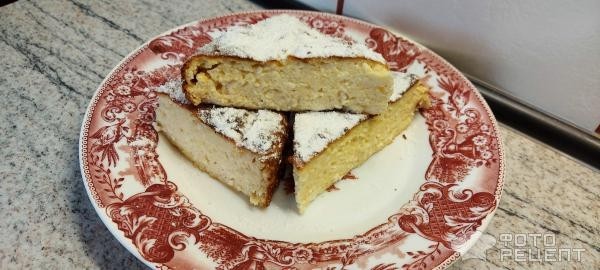 Рецепт: Творожная запеканка - в духовке