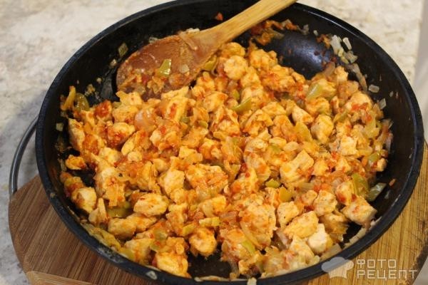 Рецепт: Мексиканское тако - С курицей