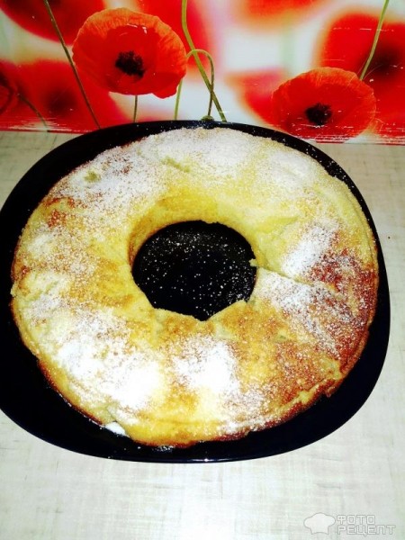 Рецепт: Манник на кефире без муки - Манник из "Смака". Очень вкусный, быстрый, нежный.