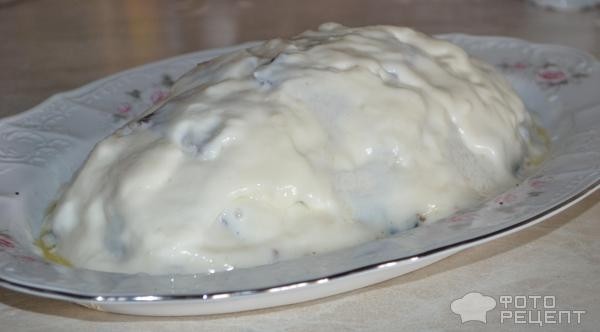 Рецепт: Торт бисквитный с творожным суфле - шоколадно-кофейный с лимоном