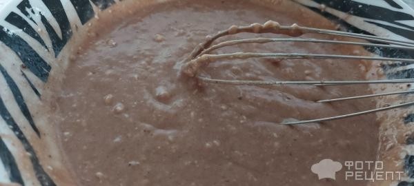 Рецепт: Пирог манник-зебра на кефире - с какао