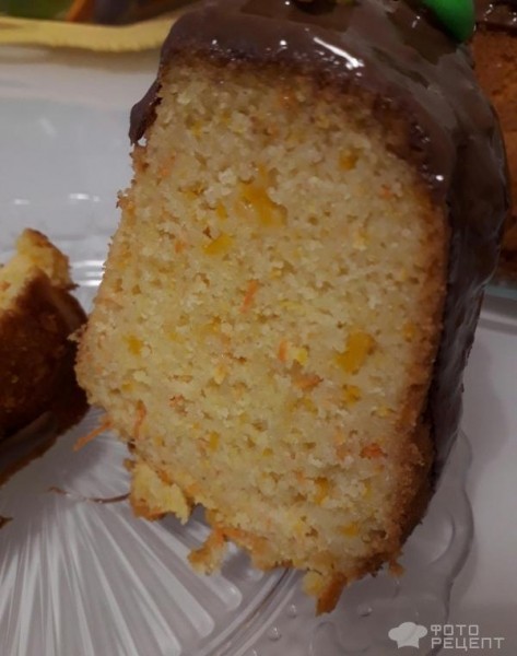 Рецепт: Тыквенно-морковный кекс - Полезный и ароматный кекс на кефире с овощной начинкой из моркови и тыквы