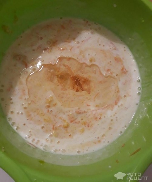 Рецепт: Тыквенно-морковный кекс - Полезный и ароматный кекс на кефире с овощной начинкой из моркови и тыквы