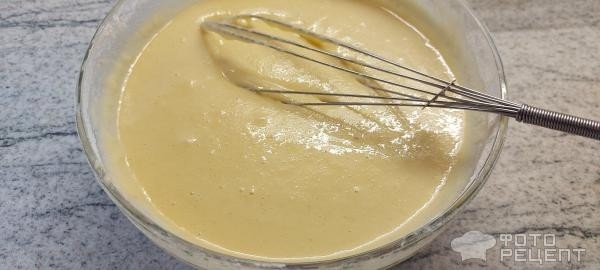 Рецепт: Пирог манник-зебра на кефире - с какао