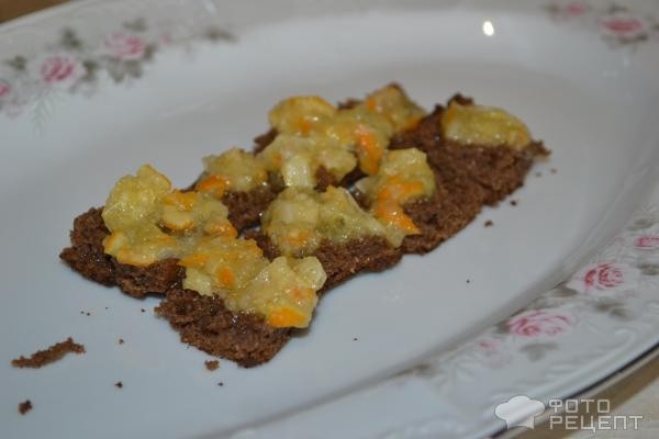 Рецепт: Торт бисквитный с творожным суфле - шоколадно-кофейный с лимоном