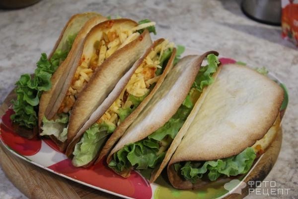 Рецепт: Мексиканское тако - С курицей